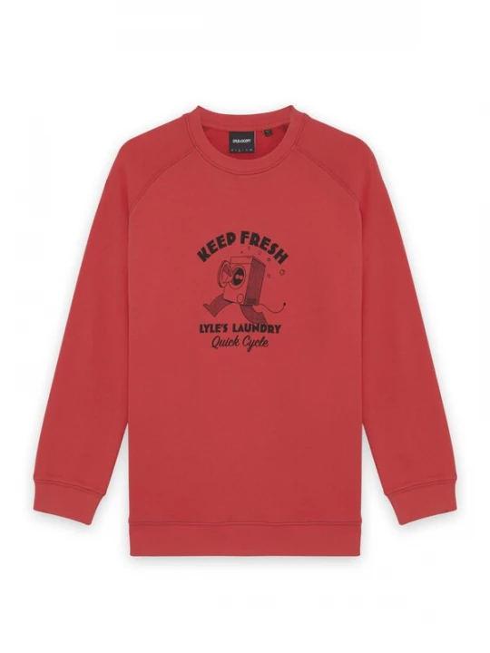 Foto van product Lyle & Scott Sweatshirt 'Keep Fresh' rood / zwart