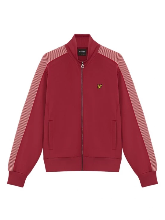 Foto van product Lyle & Scott Sweatvest cranberry / wit