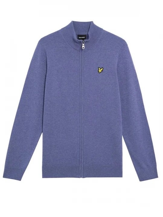 Foto van product Lyle & Scott Sweatvest stone grey / grijs gemêleerd