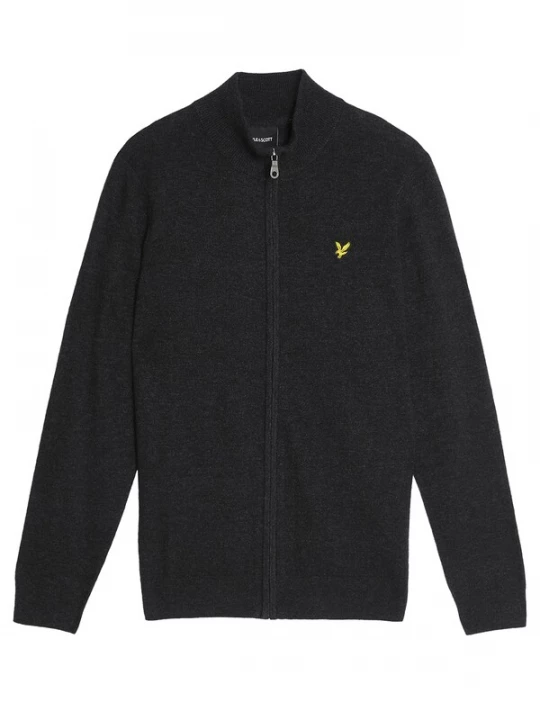 Foto van product Lyle & Scott Sweatvest zwart gemêleerd
