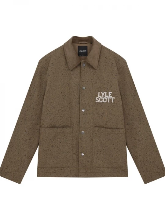 Foto van product Lyle & Scott Tussenjas lichtbruin / antraciet / wit