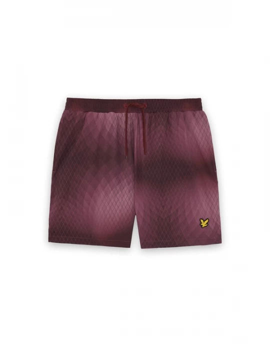 Foto van product Lyle & Scott Zwemshorts donkerroze / kersrood