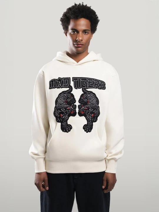 Foto van product MAD TIGERS Sweatshirt 'Black Tigers' offwhite
