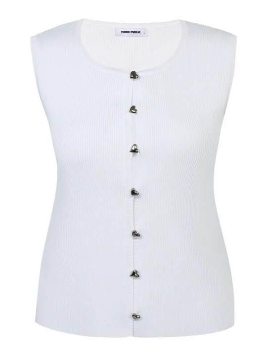 Foto van product Made Public Top 'Viola 024' wit