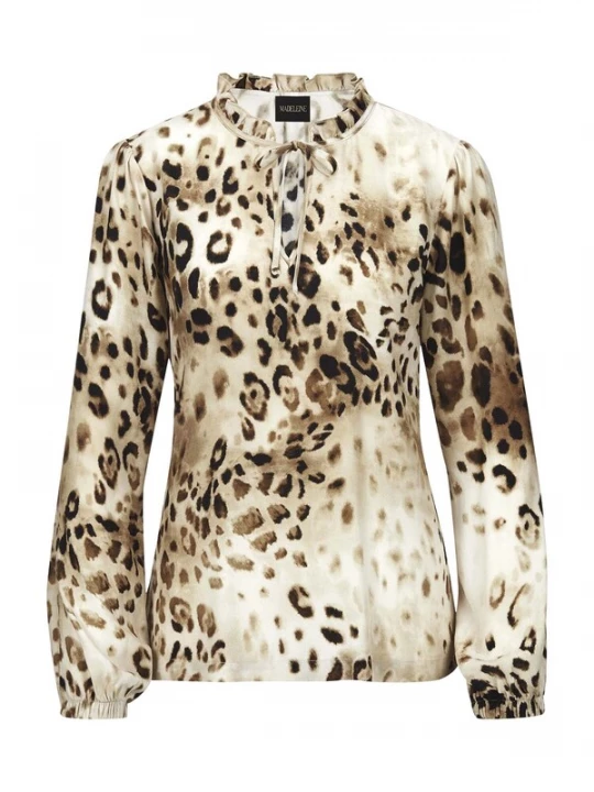 Foto van product MADELEINE Blouse beige / bruin / zwart