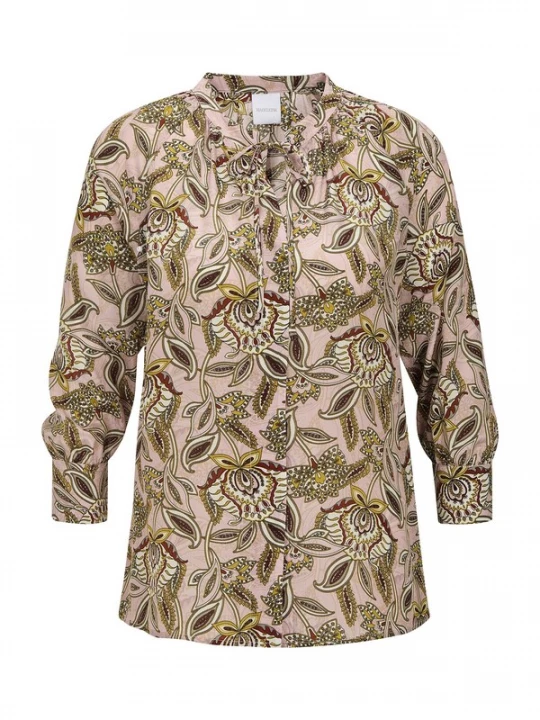 Foto van product MADELEINE Blouse beige / roestbruin / mosterd