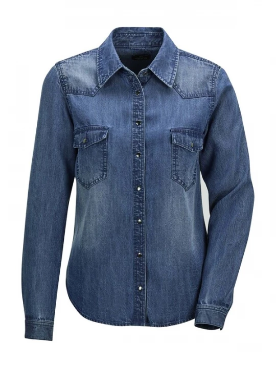 Foto van product MADELEINE Blouse blauw denim
