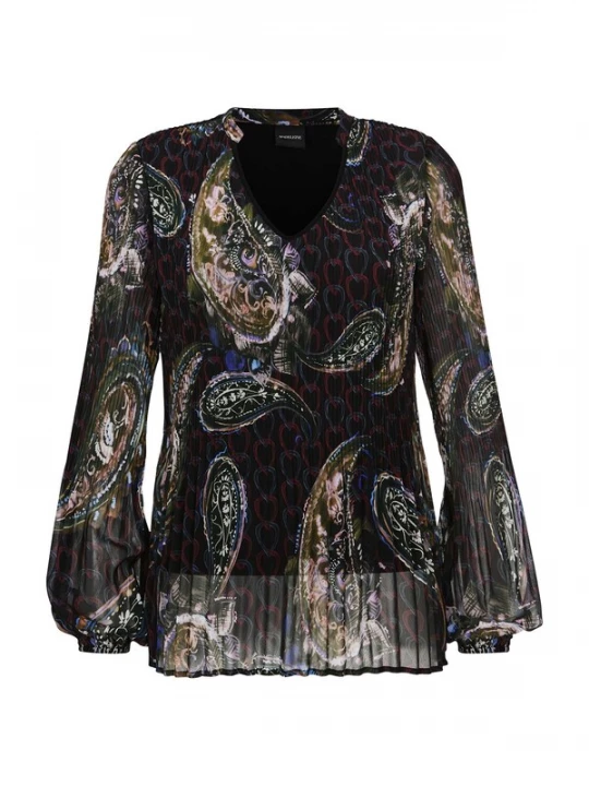 Foto van product MADELEINE Blouse bruin / kaki / zwart
