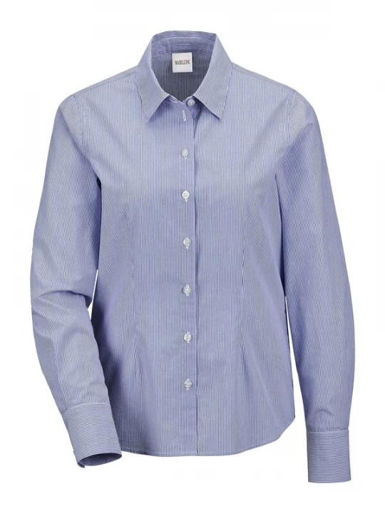 Foto van product MADELEINE Blouse hemelsblauw / wit