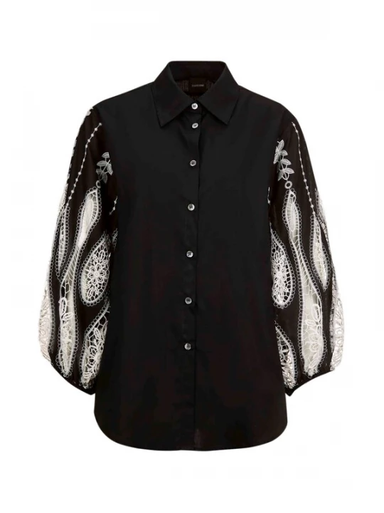 Foto van product MADELEINE Blouse zwart / wit