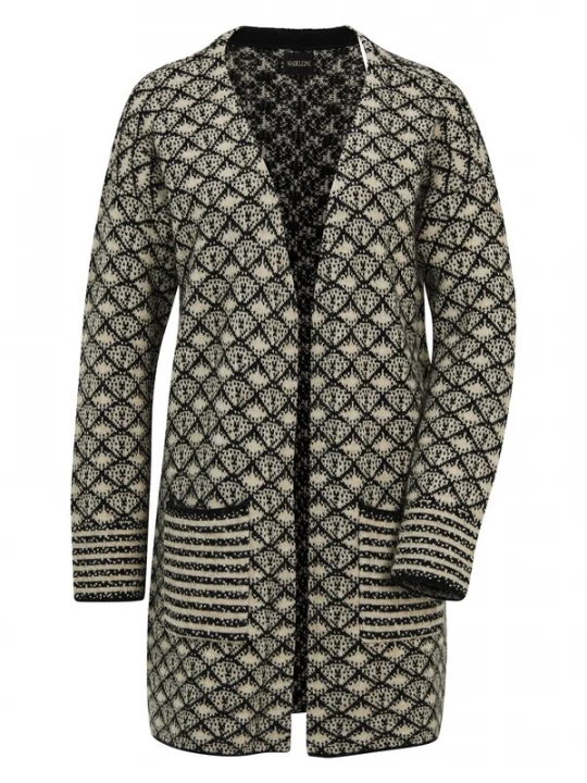 Foto van product MADELEINE Gebreid vest beige / zwart