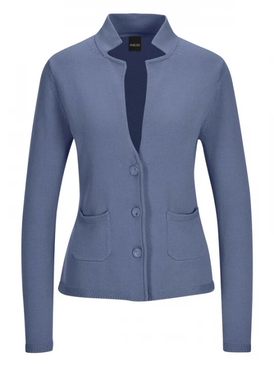 Foto van product MADELEINE Gebreid vest blauw