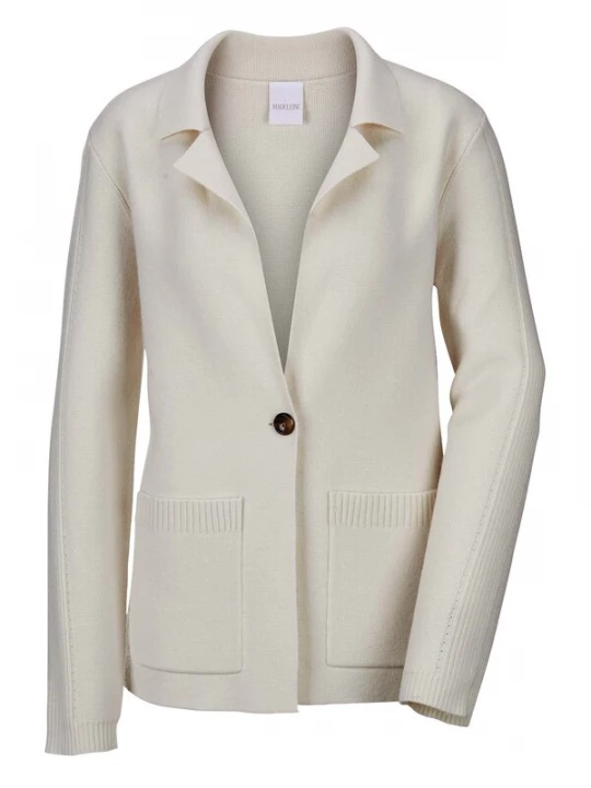 Foto van product MADELEINE Gebreid vest wolwit