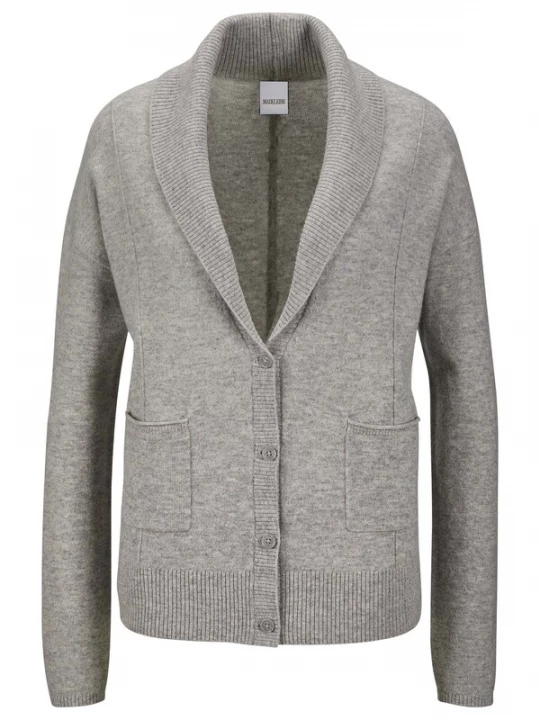 Foto van product MADELEINE Gebreid vest zilvergrijs