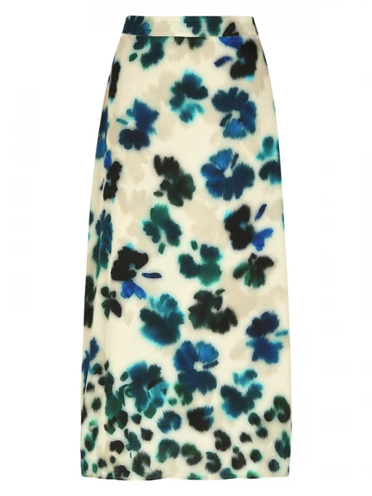Foto van product MADELEINE Rok aqua / pasteelgeel / groen / zwart