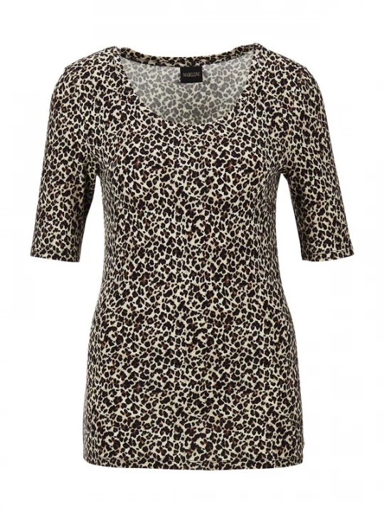 Foto van product MADELEINE Shirt beige / brokaat / zwart
