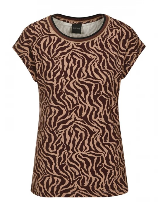 Foto van product MADELEINE Shirt bruin / zwart