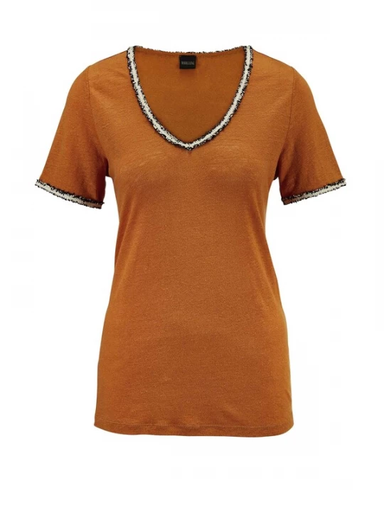 Foto van product MADELEINE Shirt oranje / zwart / wit