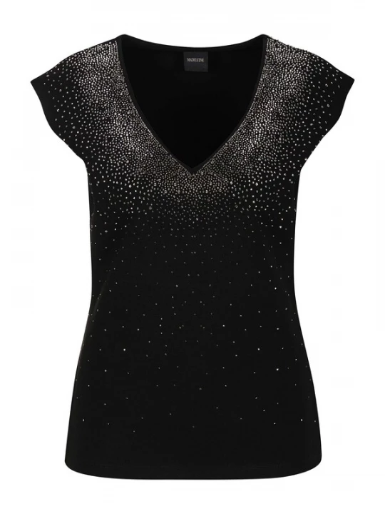 Foto van product MADELEINE Shirt zwart / zilver