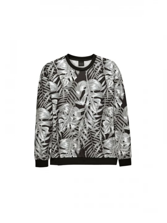 Foto van product MADELEINE Sweatshirt stone grey / lichtgrijs / zwart