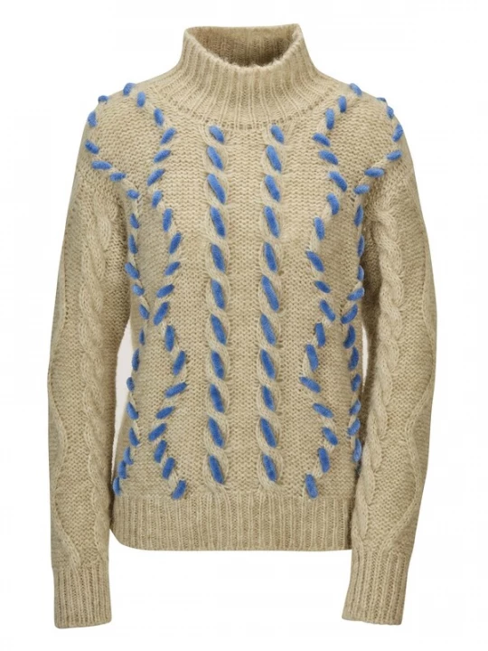 Foto van product MADELEINE Trui beige / blauw
