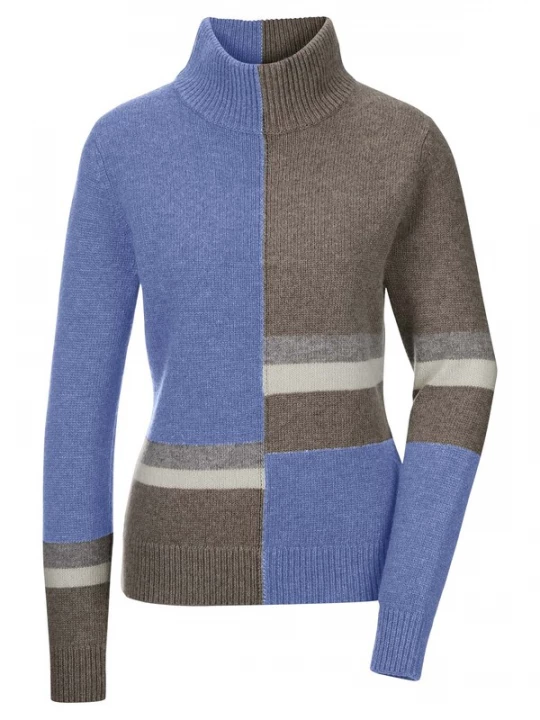Foto van product MADELEINE Trui blauw / bruin / grijs gemêleerd / wit