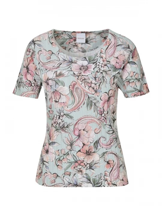 Foto van product MADELEINE Trui groen / mintgroen / rosa / wit