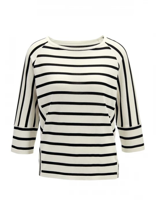 Foto van product MADELEINE Trui marine / wit