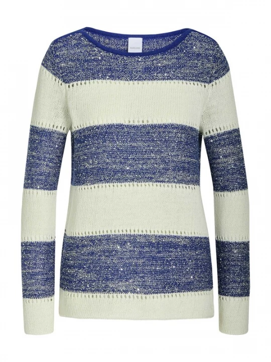 Foto van product MADELEINE Trui royal blue / koningsblauw / wit