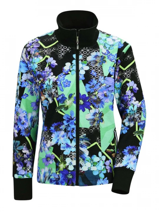 Foto van product MADELEINE Tussenjas blauw / mintgroen / zwart
