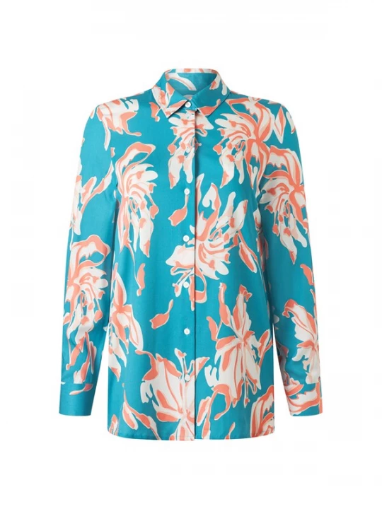 Foto van product MAERZ Muenchen Blouse blauw / oranje / wit