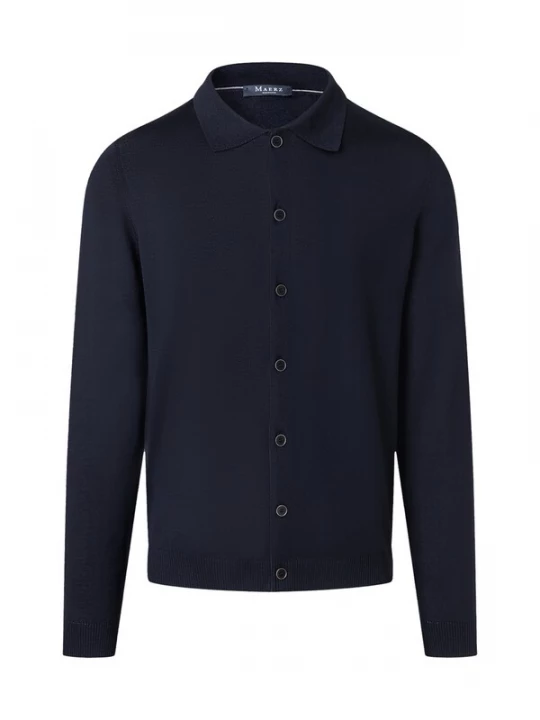 Foto van product MAERZ Muenchen Gebreid vest donkerblauw
