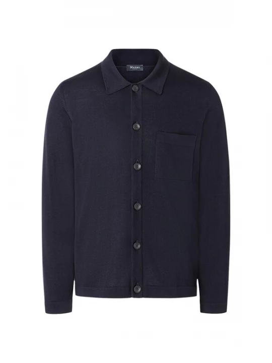 Foto van product MAERZ Muenchen Gebreid vest donkerblauw