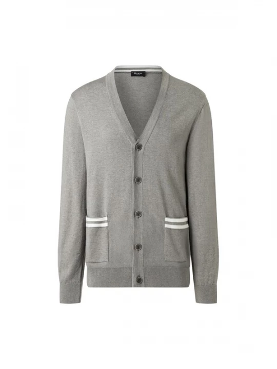 Foto van product MAERZ Muenchen Gebreid vest grijs / wit