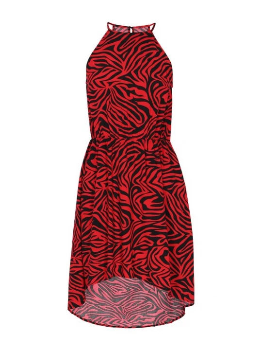 Foto van product MAIRE Zomerjurk 'Spring Summer' rood / zwart