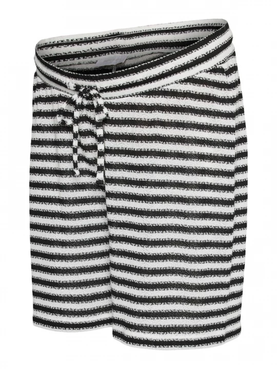 Foto van product MAMALICIOUS Broek 'Lupin' zwart / wit