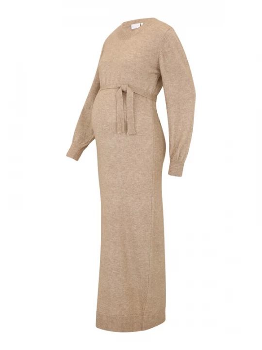 Foto van product MAMALICIOUS Gebreide jurk 'MLNEWANNE' beige