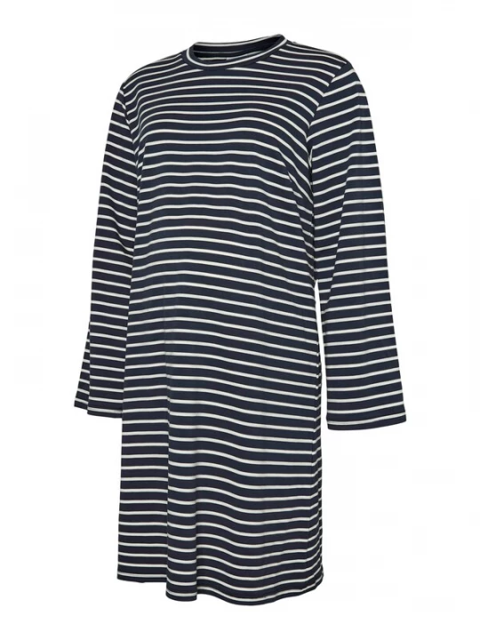 Foto van product MAMALICIOUS Jurk 'MLAmila' donkerblauw / wit