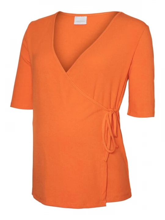 Foto van product MAMALICIOUS Shirt 'Alaia' oranje