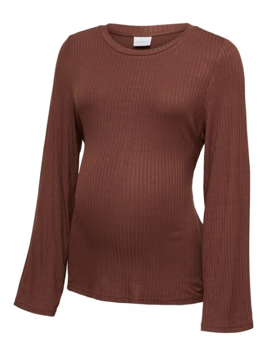 Foto van product MAMALICIOUS Shirt chocoladebruin