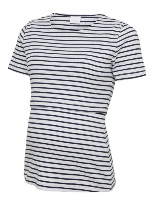 Foto van product MAMALICIOUS Shirt 'MLAwa' lichtgrijs / zwart