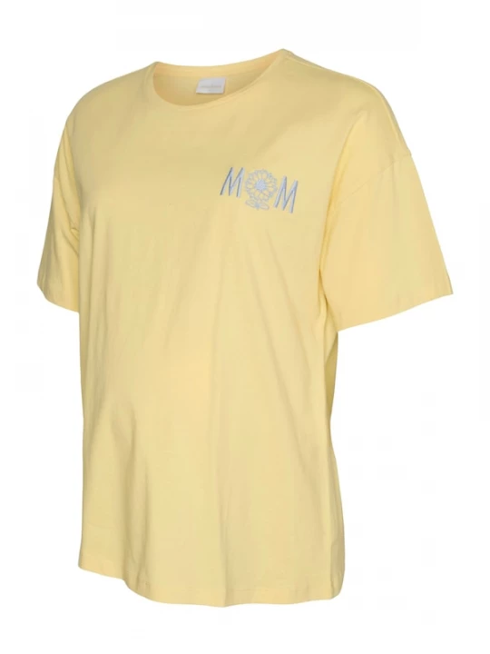 Foto van product MAMALICIOUS Shirt 'MLFerida' lichtblauw / citroengeel