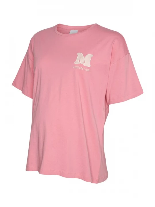 Foto van product MAMALICIOUS Shirt 'MLFerida Mama' beige / crème / lichtroze