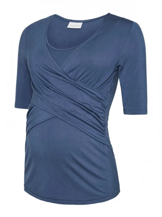 Foto van product MAMALICIOUS Shirt 'MLGiovanna Tess' saffier