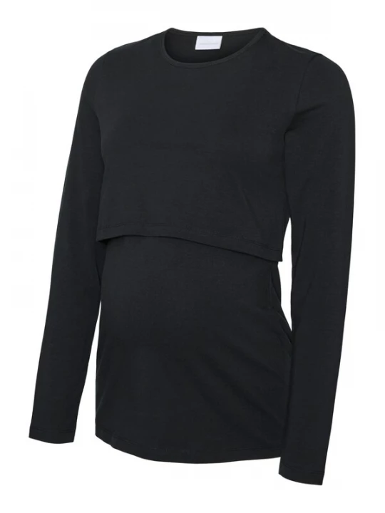 Foto van product MAMALICIOUS Shirt 'MLKERRIE JUNE' zwart