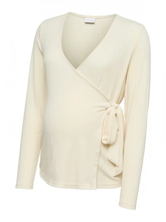 Foto van product MAMALICIOUS Shirt 'MLLEONORA TESS' crème