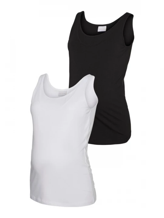 Foto van product MAMALICIOUS Top 'Kerrie' zwart / wit