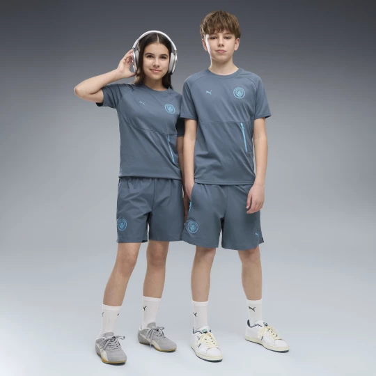 Foto van product Manchester City PUMATECH relaxte geweven short, Blauw