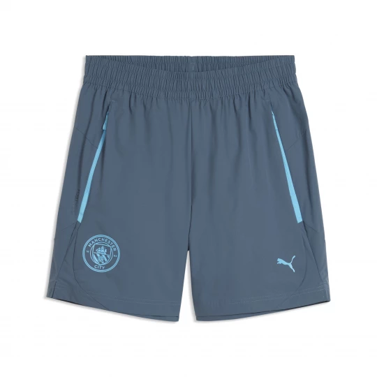 Foto van product Manchester City PUMATECH relaxte geweven short voor Heren, Blauw