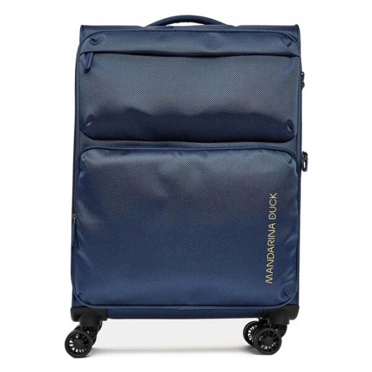 Foto van product MANDARINA DUCK Trolley 'Zephyr' donkerblauw / goudgeel